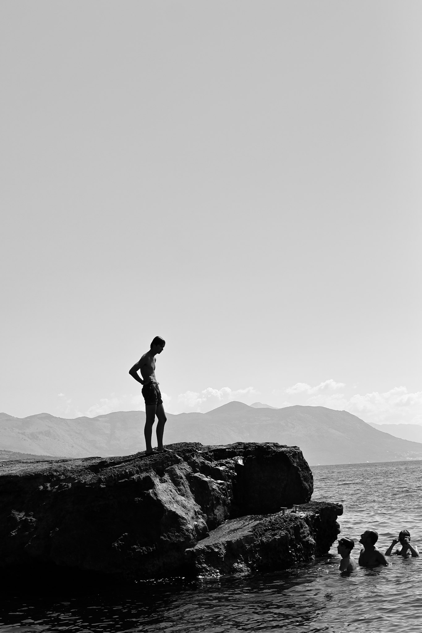 City street at night